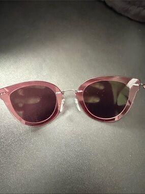 Silhouette Purple/Pink Semi Cat-Eye Sunglasses